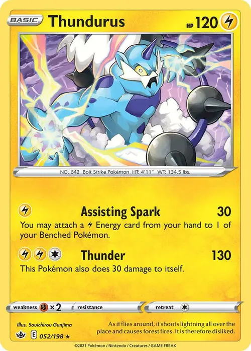 Thundurus - 52/198 card art