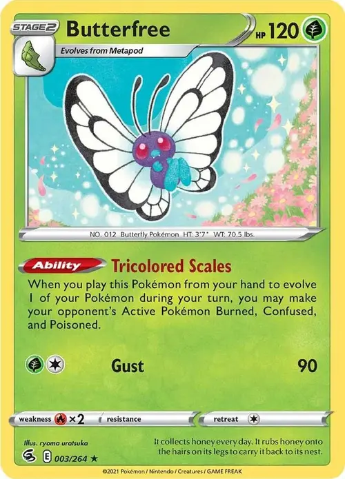 Butterfree card art