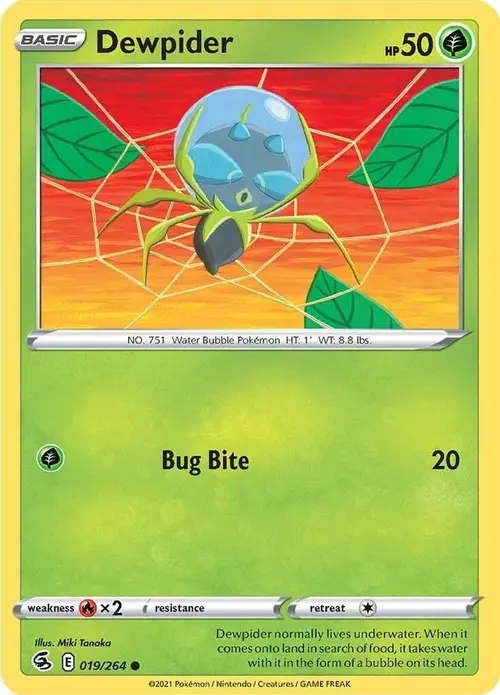 Dewpider card art