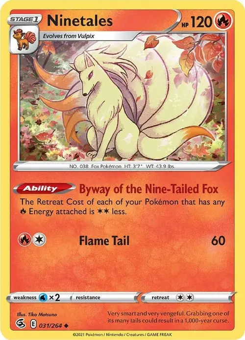 Ninetales (31) card art
