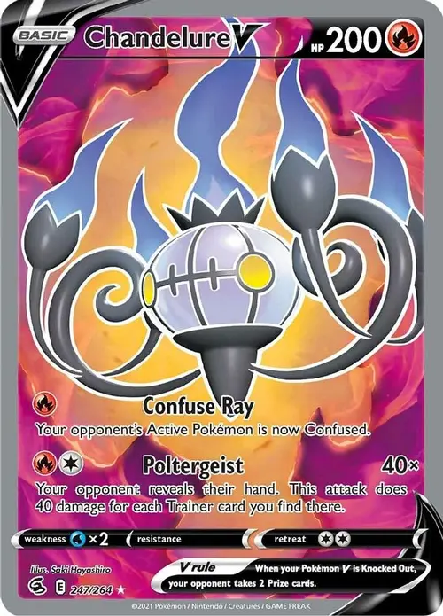 Chandelure V (Full Art) card art
