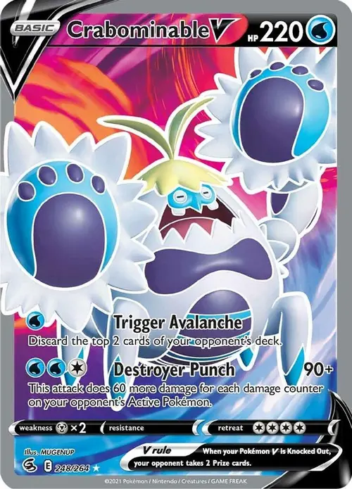 Crabominable V (Full Art) card art