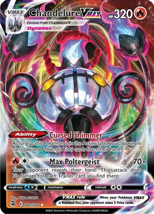 Chandelure VMAX card art