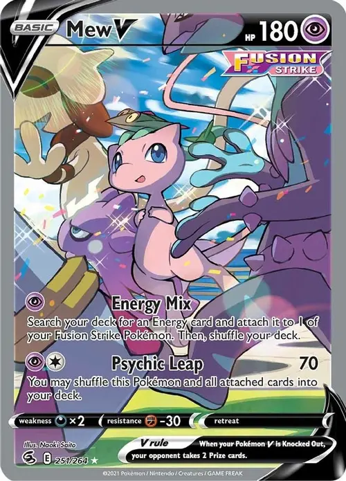 Mew V (Alternate Full Art) card art
