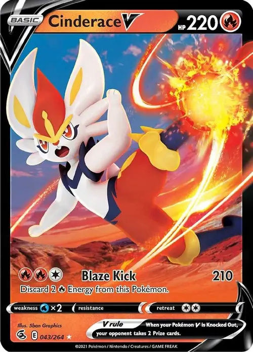 Cinderace V (43) card art