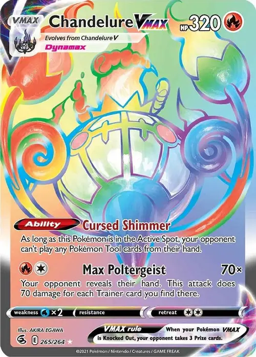 Chandelure VMAX (Secret) card art