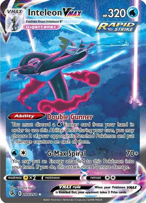 Inteleon VMAX (Alternate Art Secret) card art