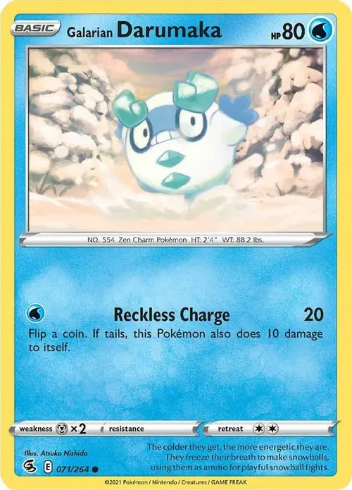 Galarian Darumaka card art