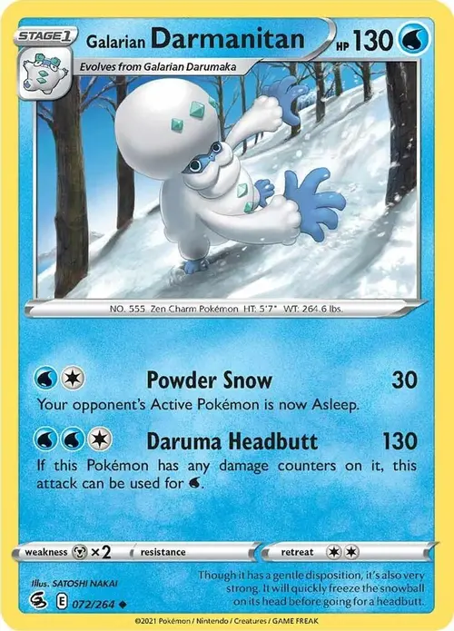Galarian Darmanitan card art