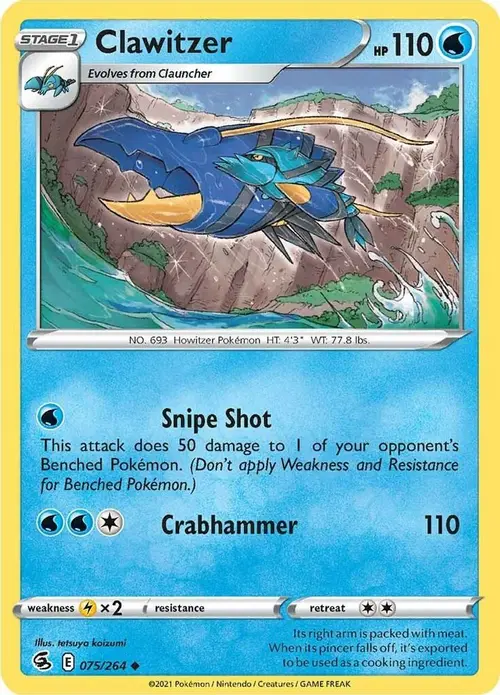 Clawitzer card art