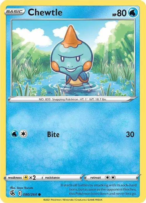 Chewtle card art