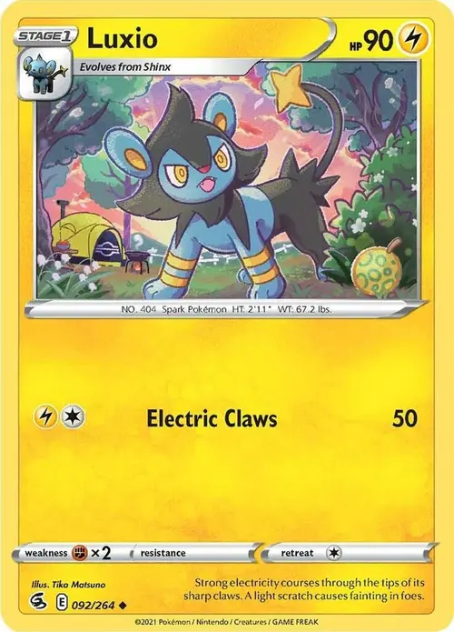 Luxio card art