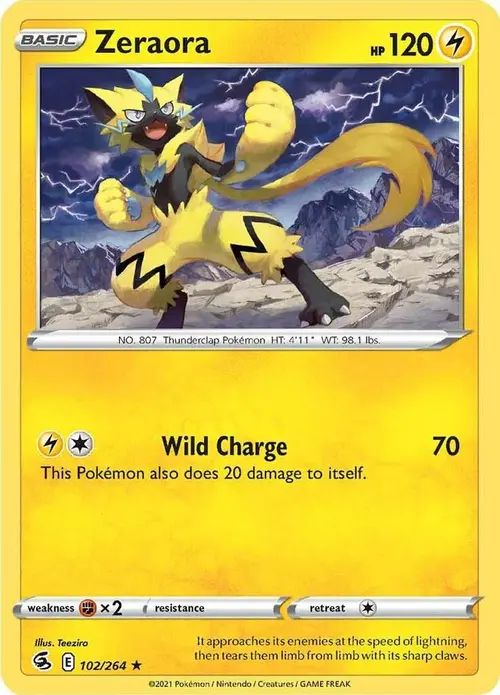 Zeraora card art