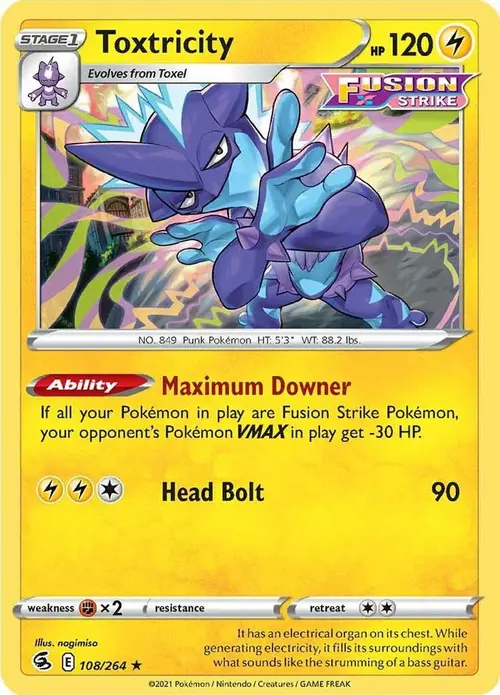 Toxtricity (108) card art