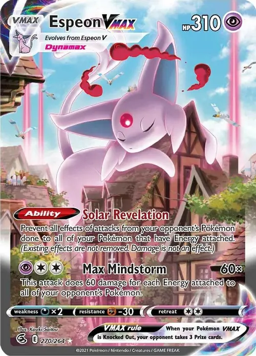 Espeon VMAX (Alternate Art Secret) card art