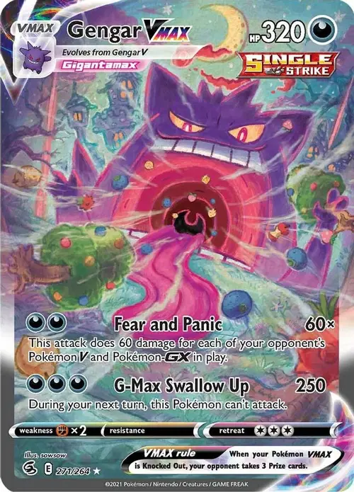 Gengar VMAX (Alternate Art Secret) card art