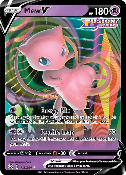 Mew V card art