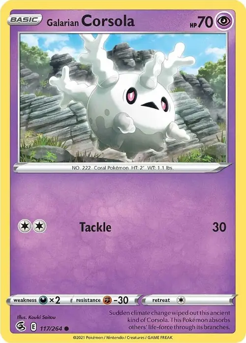 Galarian Corsola card art