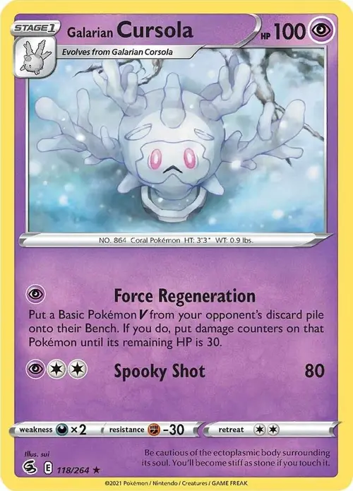 Galarian Cursola card art