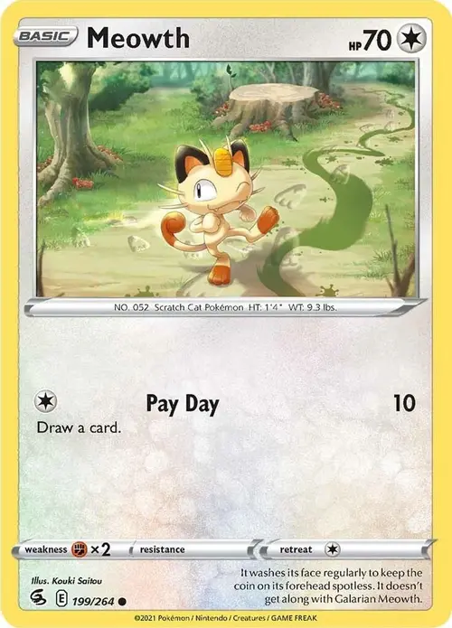 Meowth card art