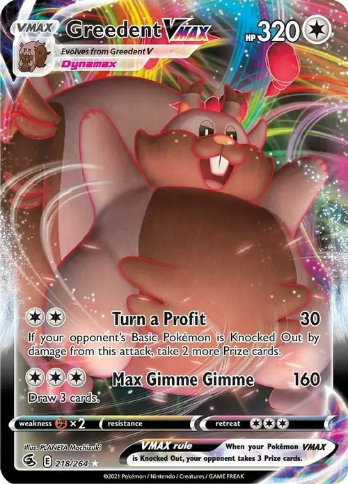 Greedent VMAX card art