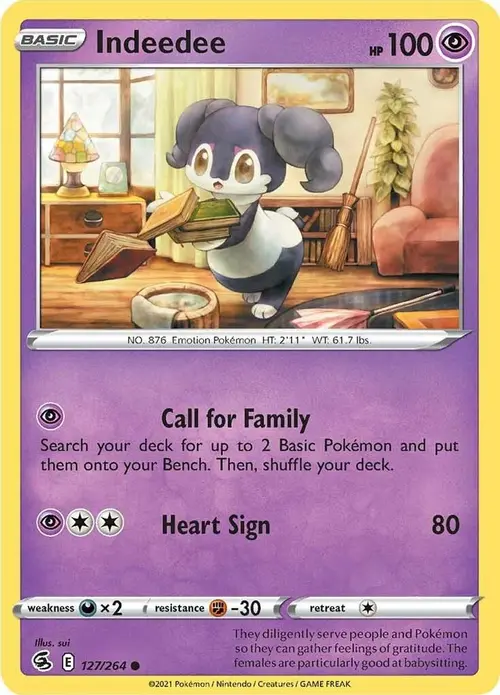 Indeedee card art