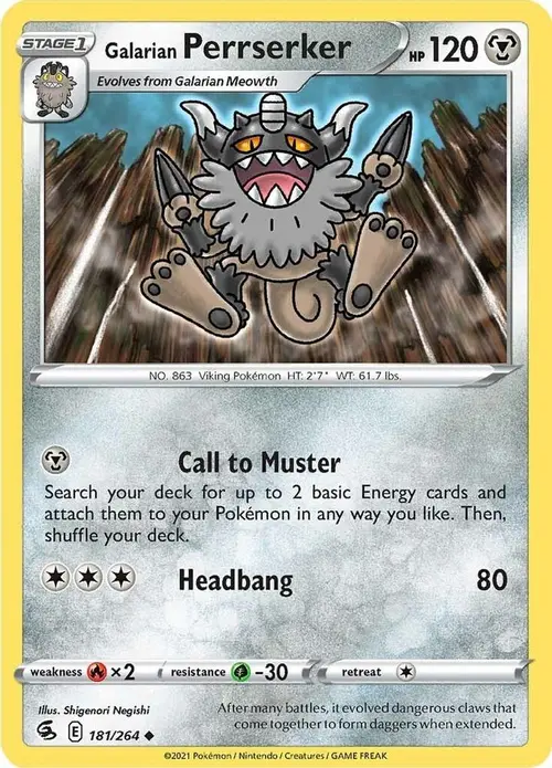 Galarian Perrserker card art