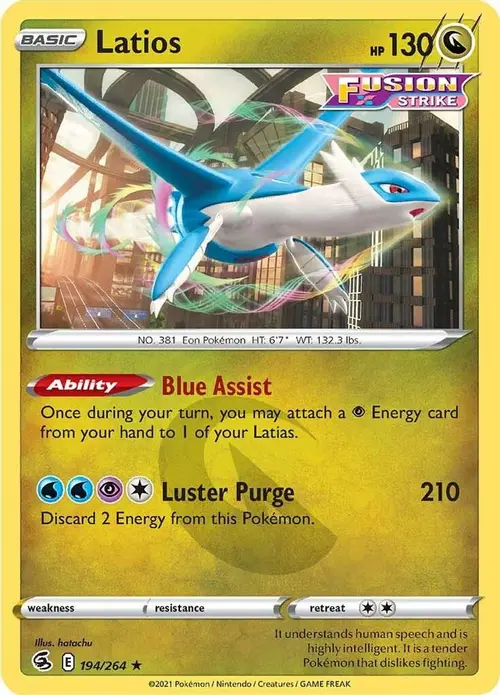 Latios card art