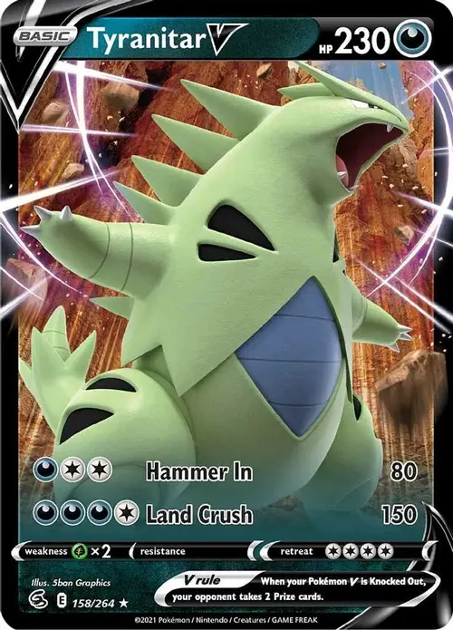 Tyranitar V card art