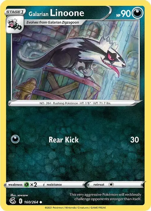 Galarian Linoone card art