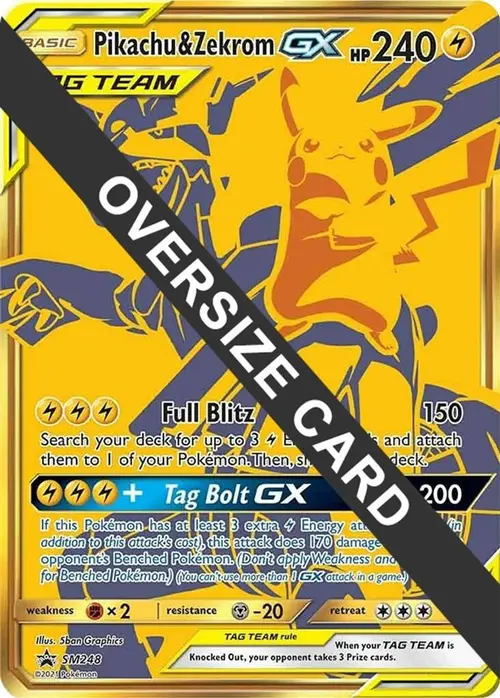 Pikachu & Zekrom GX - SM248 card art
