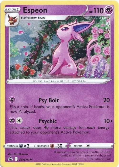Espeon - SWSH174 card art