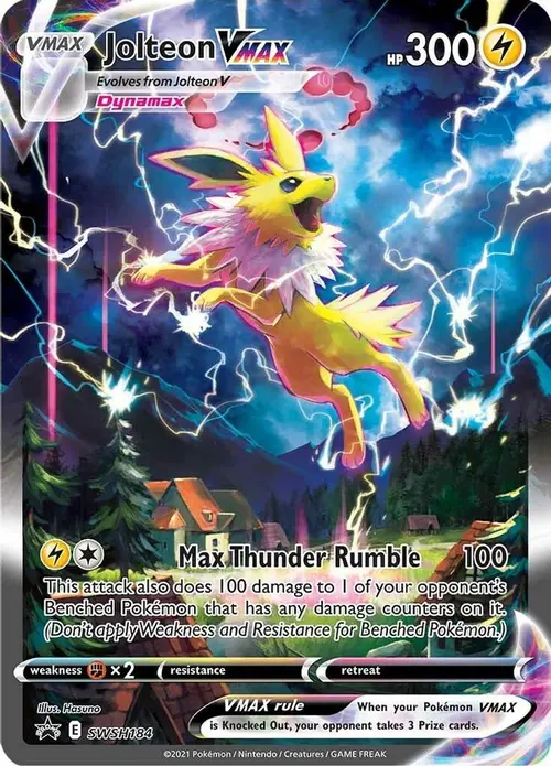Jolteon VMAX - SWSH184 card art