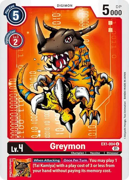 Greymon card art