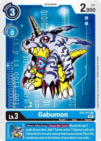 Gabumon card art