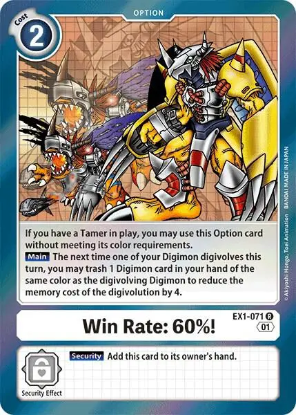 Win Rate: 60%! card art