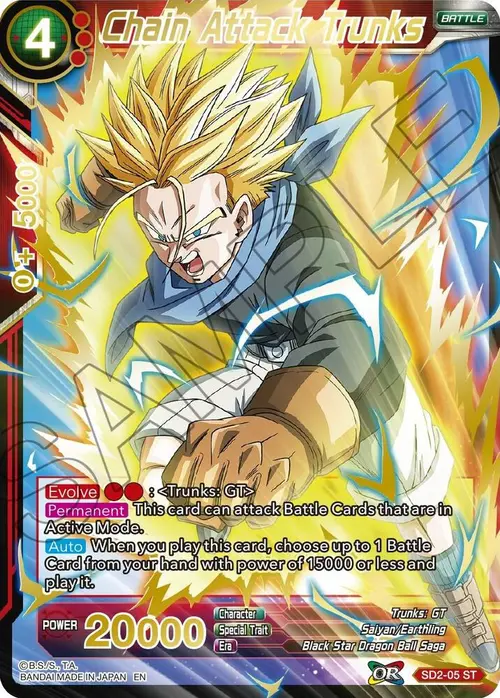 Chain Attack Trunks (Gold Stamped) card art