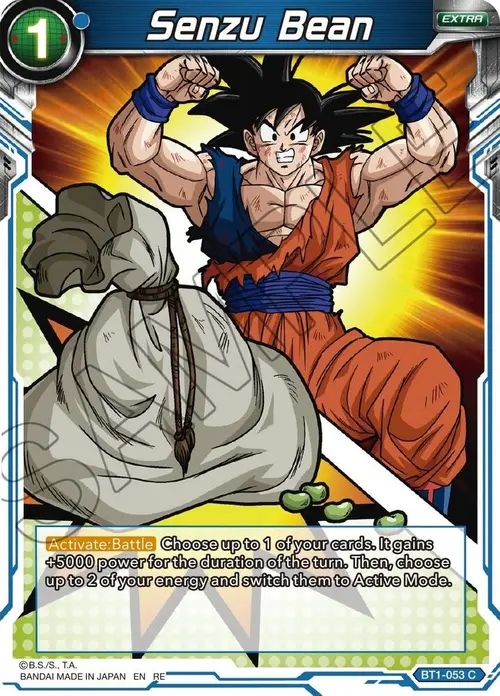 Senzu Bean card art