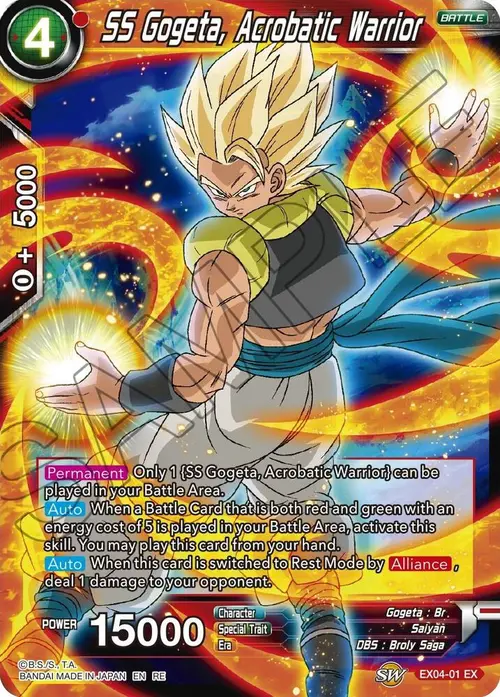 SS Gogeta, Acrobatic Warrior card art