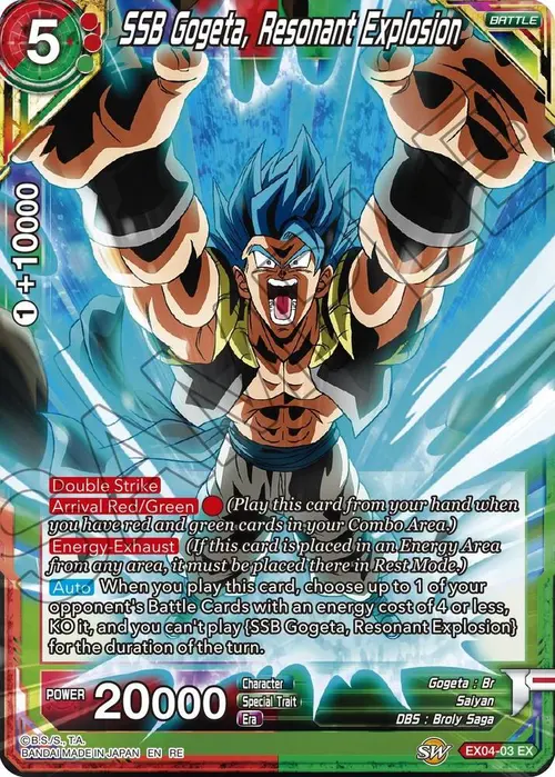 SSB Gogeta, Resonant Explosion card art