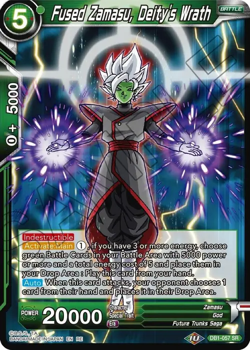 Fused Zamasu, Deity's Wrath card art