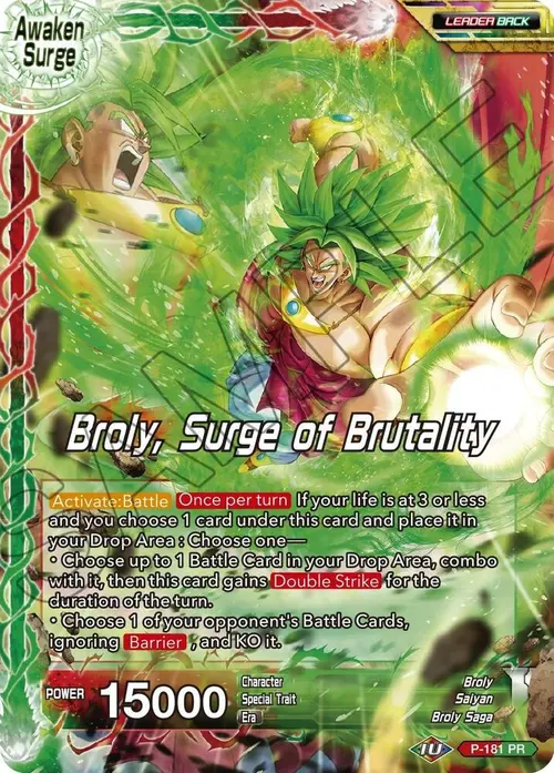 Broly // Broly, Surge of Brutality card art