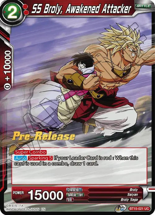 SS Broly, Awakened Attacker card art
