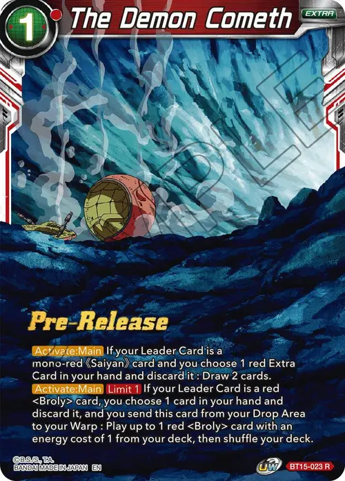 The Demon Cometh card art
