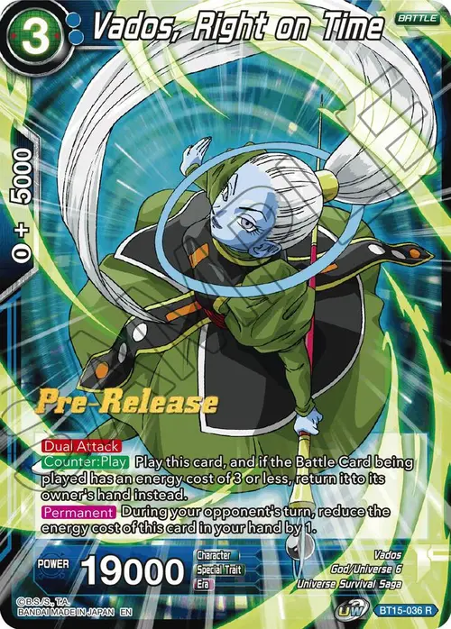 Vados, Right on Time card art