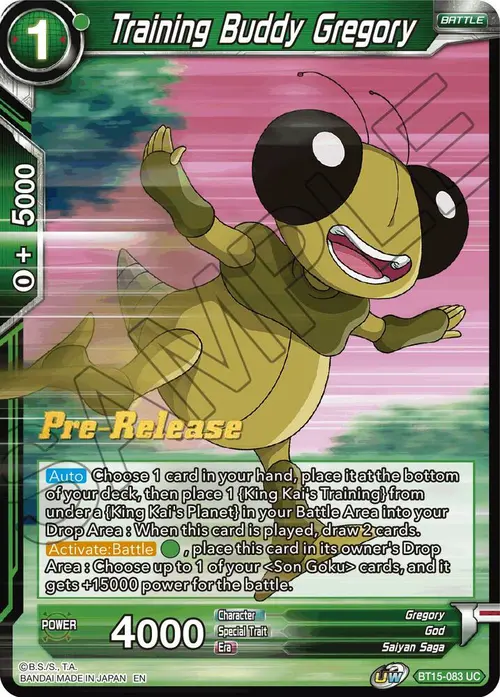 Training Buddy Gregory card art