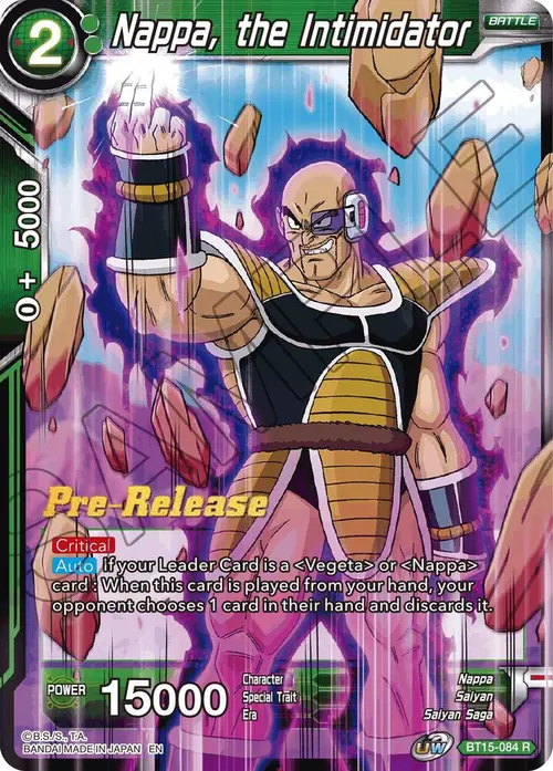 Nappa, the Intimidator card art