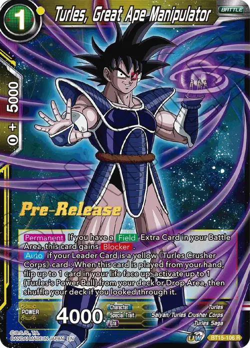 Turles, Great Ape Manipulator card art