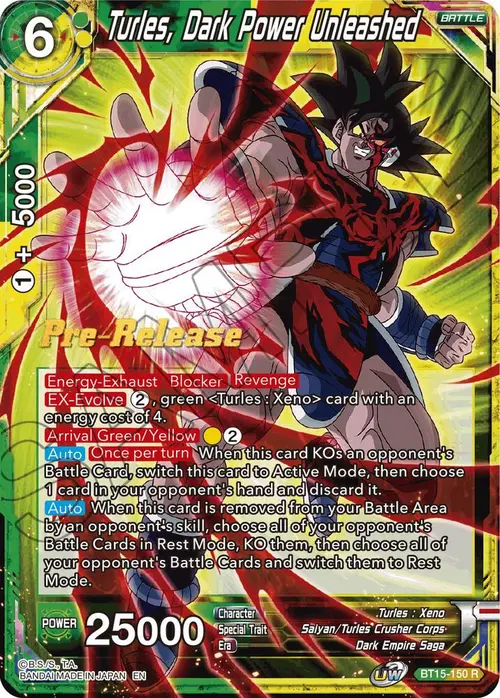Turles, Dark Power Unleashed card art
