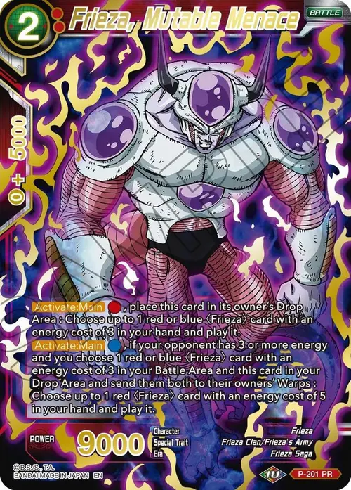 Frieza, Mutable Menace (Gold Stamped) card art
